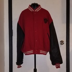 Vintage Ralph Lauren Wool & Leather Varsity